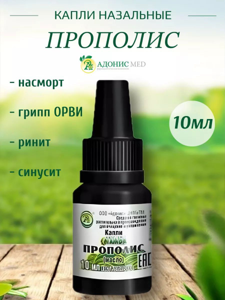 Капли в нос при насморке и рините Прополис - купить с доставкой по ...