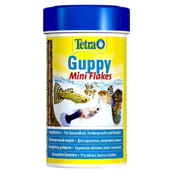 Корм для гуппи и других живородящих рыбок Tetra Guppy Mini Flakes, в ...