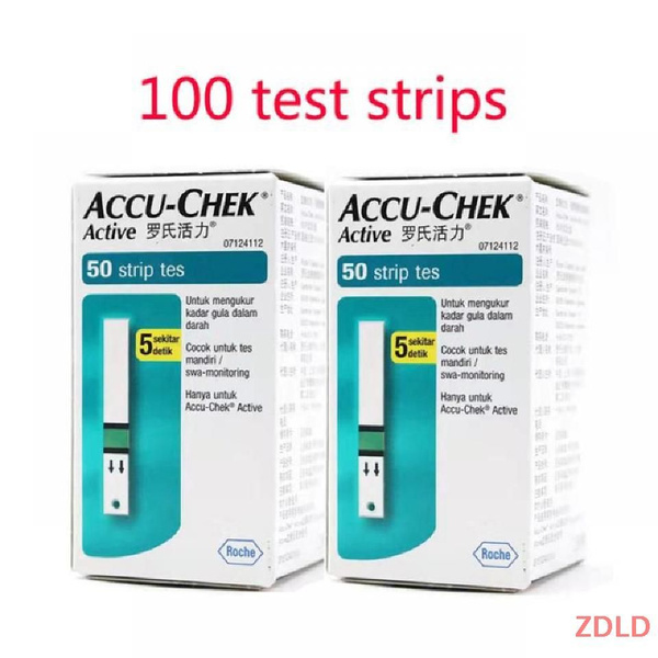 Тест-полоски Акку-Чек Актив (Accu-Chek Active) 100 штук, (2 упаковки по ...