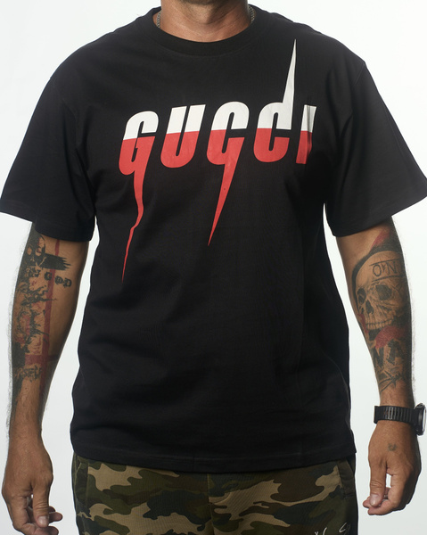 Футболка Gucci, размер 48, цвет черный, Хлопок 100% - купить по ...