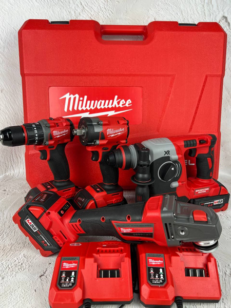 Набор аккумуляторных электроинструментов Milwaukee 4 в1 в комплекте 4 ...