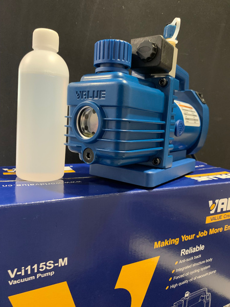 Вакуумный насос Value VI-115SM для установки и заправки кондиционеров и ...