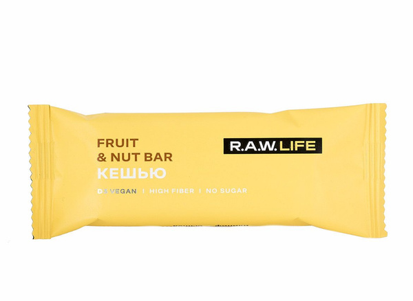 Батончик без сахара RAW LIFE "Кешью" - купить с доставкой по выгодным ...