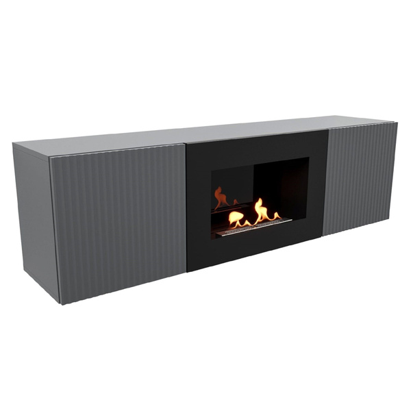 Тумба с биокамином Firelight BFP/P-1400L графит купить на OZON по ...