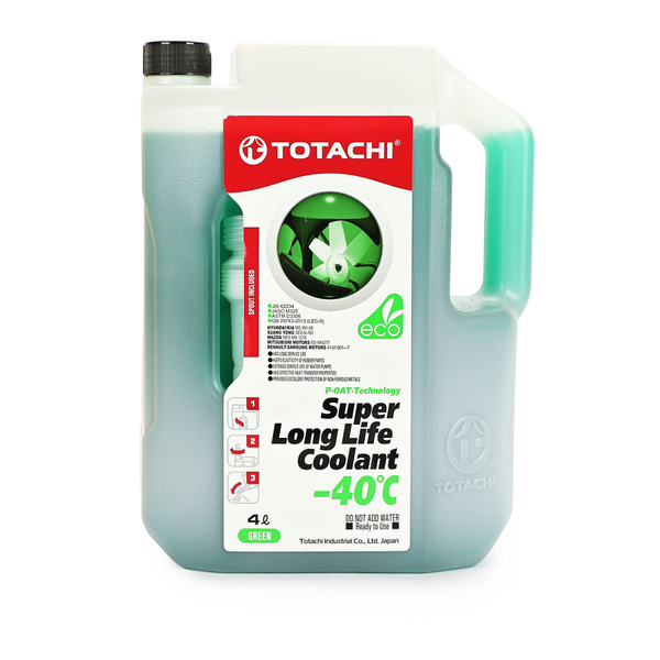 Охлаждающая жидкость TOTACHI SUPER LLC Green -40C 4л купить на OZON по ...