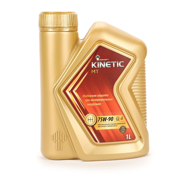 РОСНЕФТЬ Kinetic MT 75W-90 (РНПК) GL-4 транс.масло п/синт. кан. 1 л ...