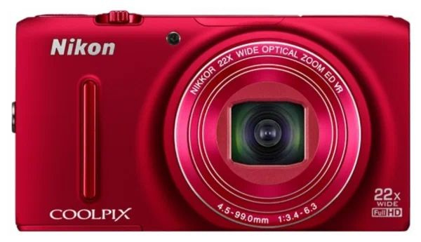Компактный фотоаппарат Nikon Coolpix S9500, красный - купить по ...