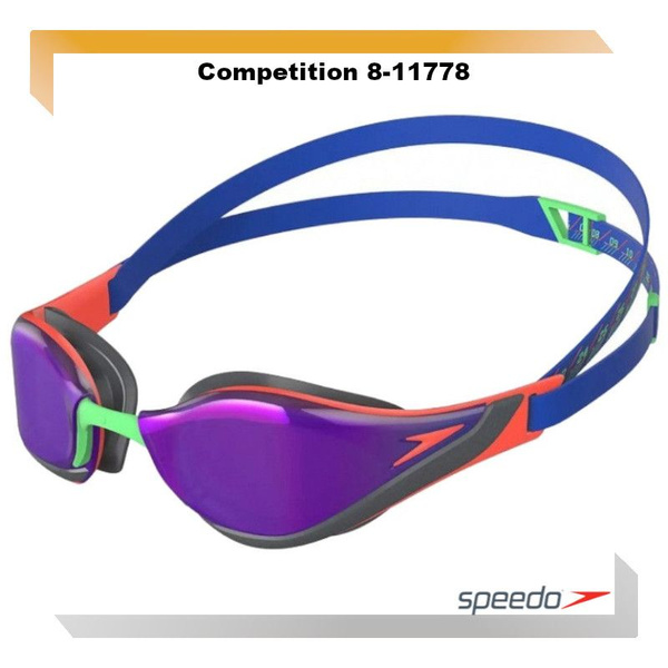 Очки SPEEDO Competition 8-11778 фиолетовый-синий-зеленый (8-1177816102 ...