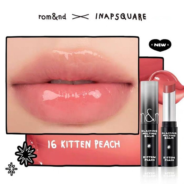 rom&nd x INAPSQUARE GLASTING MELTING BALM 16 KITTEN PEACH
