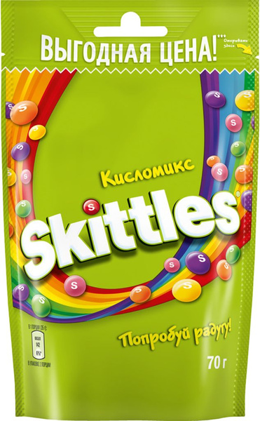 Драже SKITTLES Фрукты, 70г - купить с доставкой по выгодным ценам в ...