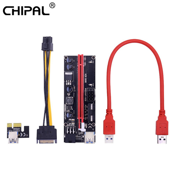 6PIN PCI-E райзер для видеокарты CHIPAL 009S Riser PCIE удлинитель PCI ...