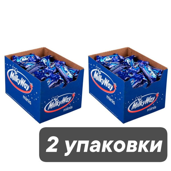 Шоколадные батончики Milky Way Minis 2,5 кг x 2 шт - купить с доставкой ...