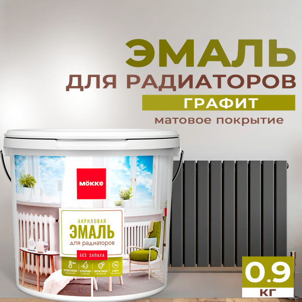 Термостойкая краска для радиаторов отопления, батарей и труб акриловая ...