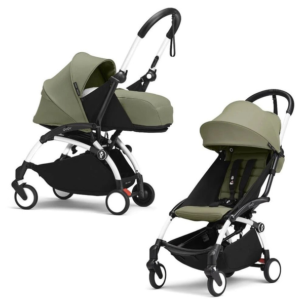 Коляска 2в1 Stokke YOYO 3 c мягкой люлькой New Born Pack White Olive ...
