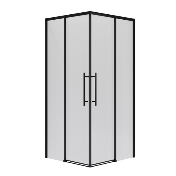 Душ. ограждение NG-6830-34BLACK (100*100*195) квадрат, раздвижная ...