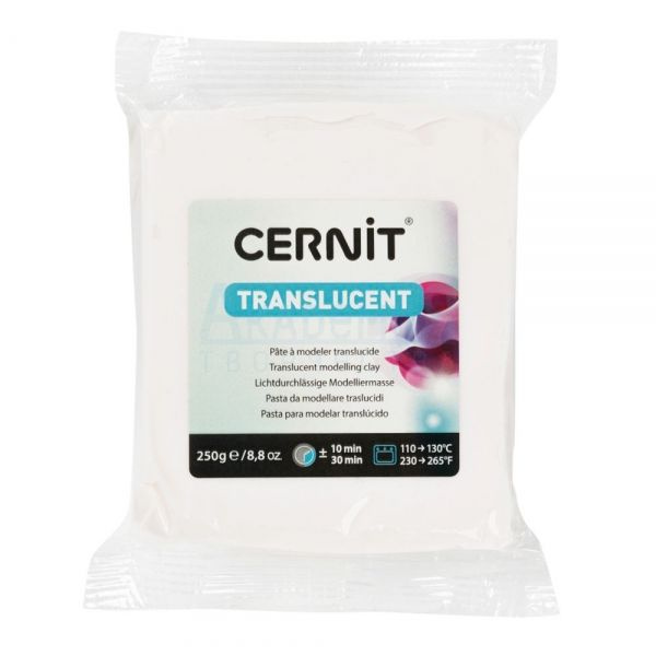 Полимерная глина CERNIT TRANSLUCENT 250г, прозрачный 005 - купить с ...