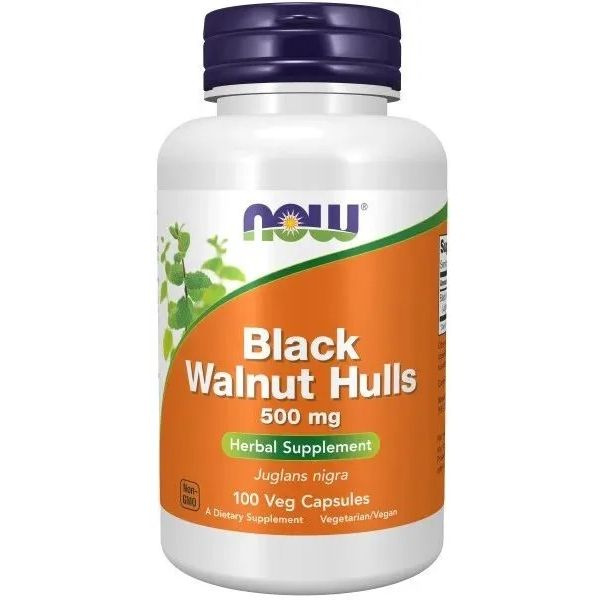 Скорлупа черного ореха 500 мг 100 vcaps, Now Black Walnut Hulls ...