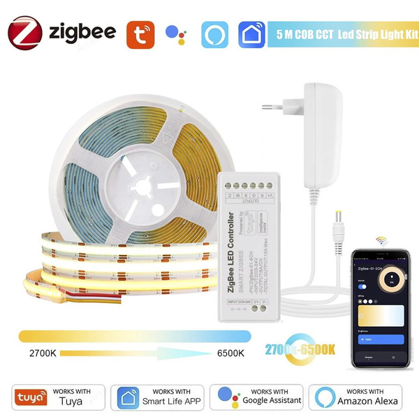 Умная светодиодная лента COB CCT LED Strip Zigbee, 40 Вт, Светодиодная ...