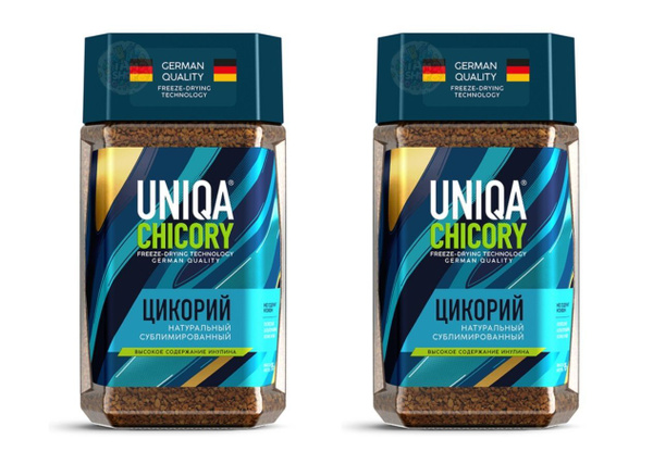 Цикорий Uniqa Chicory растворимый сублимированный 2 уп по 95 г, Россия ...
