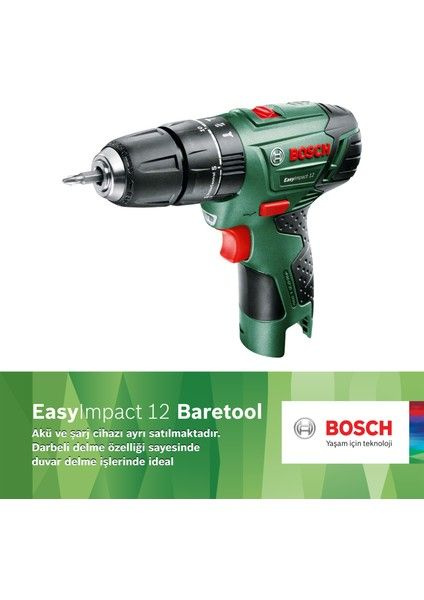 Bosch EasyImpact 12 Baretool (аккумулятор и зарядное устройство в ...