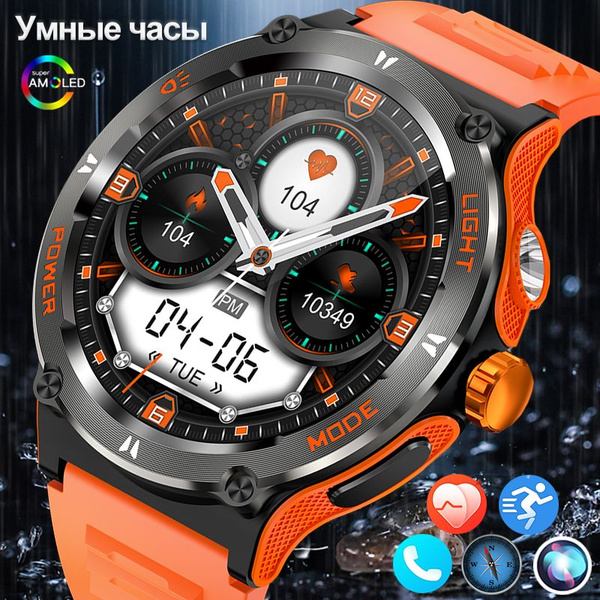 BAOAIQI Спортивные часы Мужские умные часы KT76 Outdoor, цвет черный ...