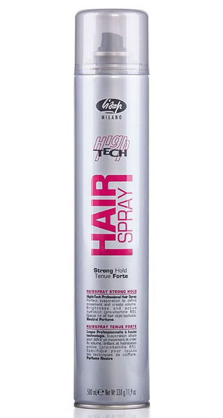 Lisap High Tech Hair Spray Strong Hold Лак для укладки волос сильной ...