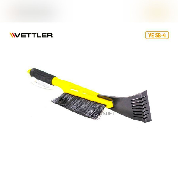 Щетка для снега со скребком 44,5см. мягкая ручка  VETTLER (VE SB-4)