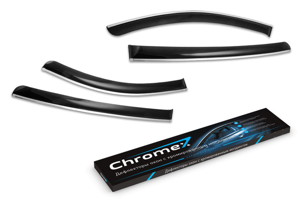 Характеристики Дефлекторы окон с хромированным молдингом CHROMEX HAVAL ...
