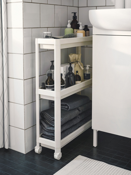 Характеристики IKEA Этажерка, 3 секц., Полипропилен, 54х18х71 см ...