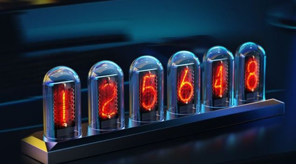 Настольные электронные светодиодные часы Nixie tube IPS с подсветкой ...