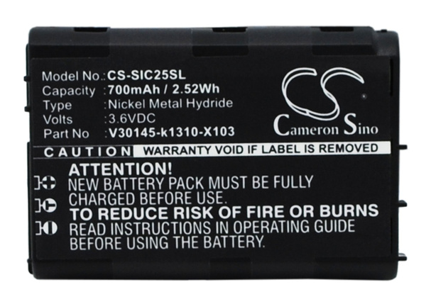 Аккумулятор CS-SIC25SL/Подходит для бренда Siemens/Подходит модель C25 ...