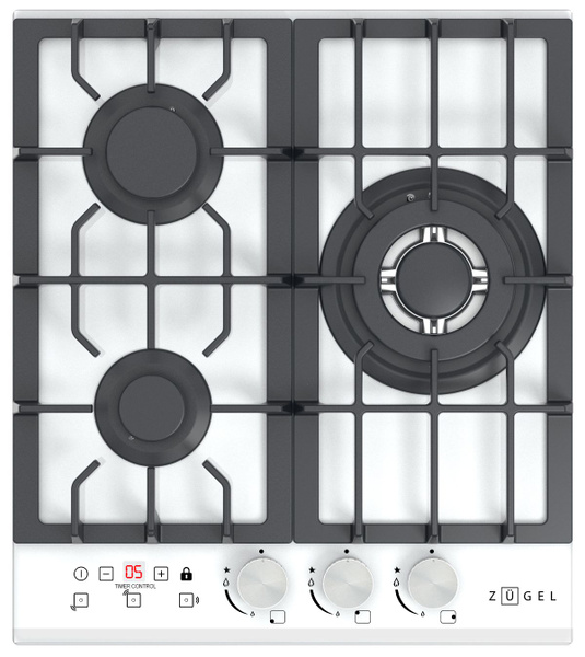 Варочная панель газ ZUGEL ZGH450W, белая купить c доставкой на OZON по ...