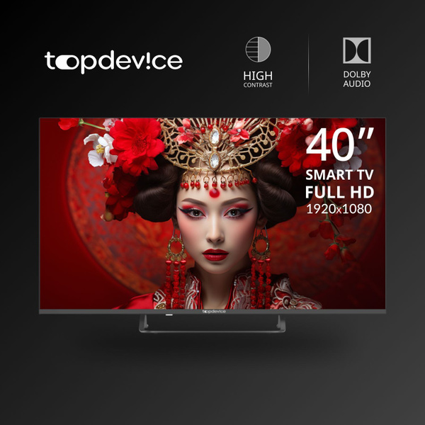 Topdevice Телевизор FRAMELESS BS04 (TDTV40BS04F_BK), Smart TV WildRed ...