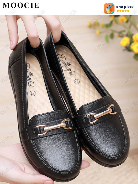 Туфли Женский Искусственная кожа, размер 40 Без каблука Без застёжки ...