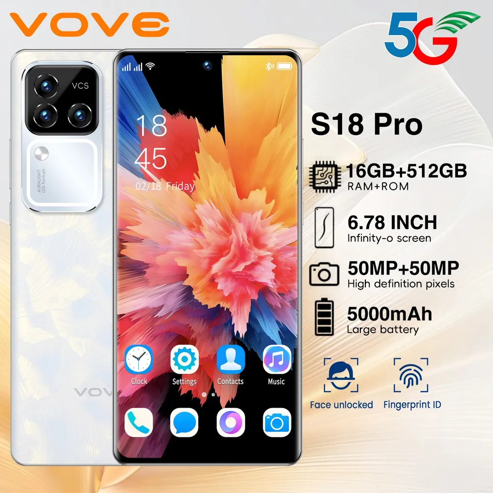 СмартфонVoveS18Pro+2EU12/256ГБ,белый