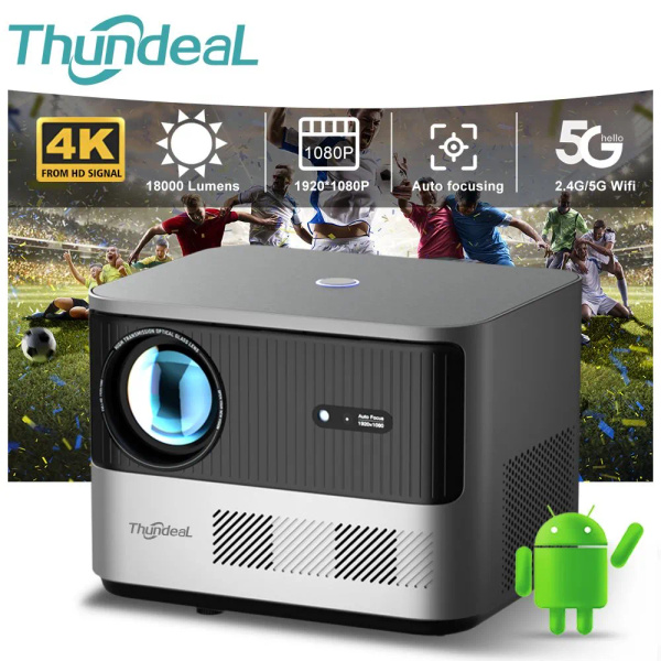Проектор TDA6 Android-проектор Full HD 1080P 2K 4K Видео для домашнего ...