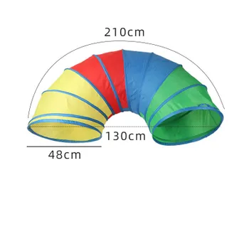 Радужный туннель/Детская палатка/Диаметр 48 см/в помещении/на открытом воздухе