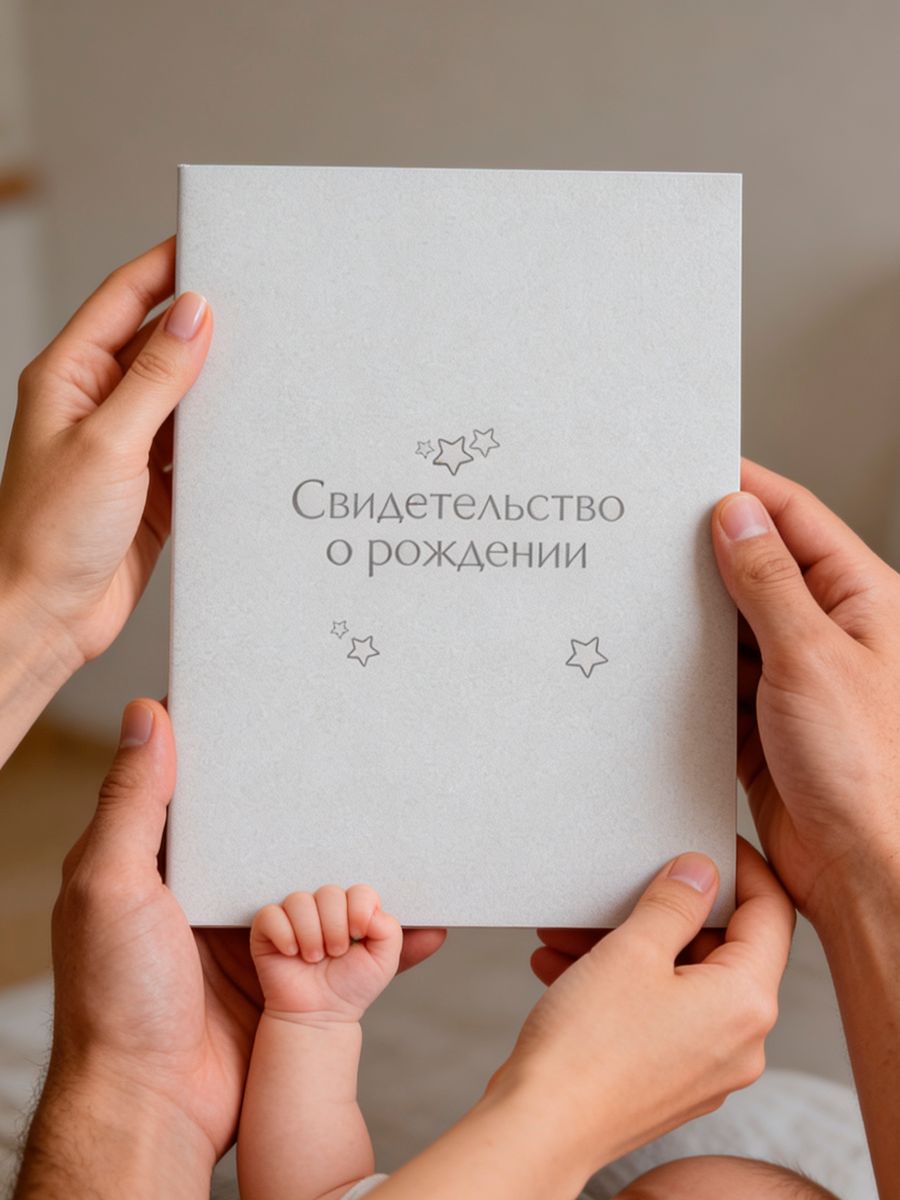 Обложка на свидетельство о рождении ребенка фото 3