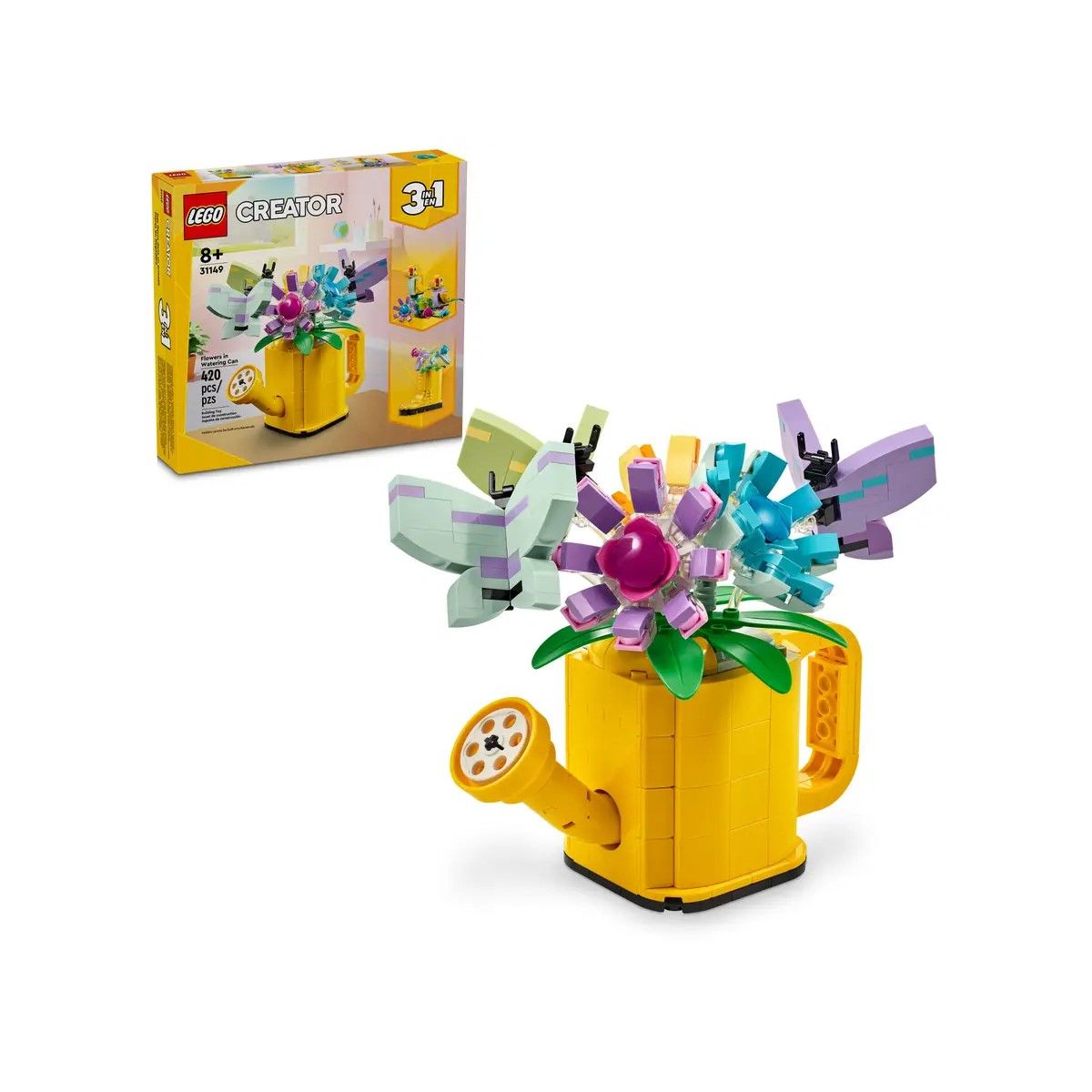 31149 Пластиковый Конструктор LEGO Creator 31149 Flowers in Watering Can  Лейка с цветами - купить с доставкой по выгодным ценам в интернет-магазине  OZON (1417809773)