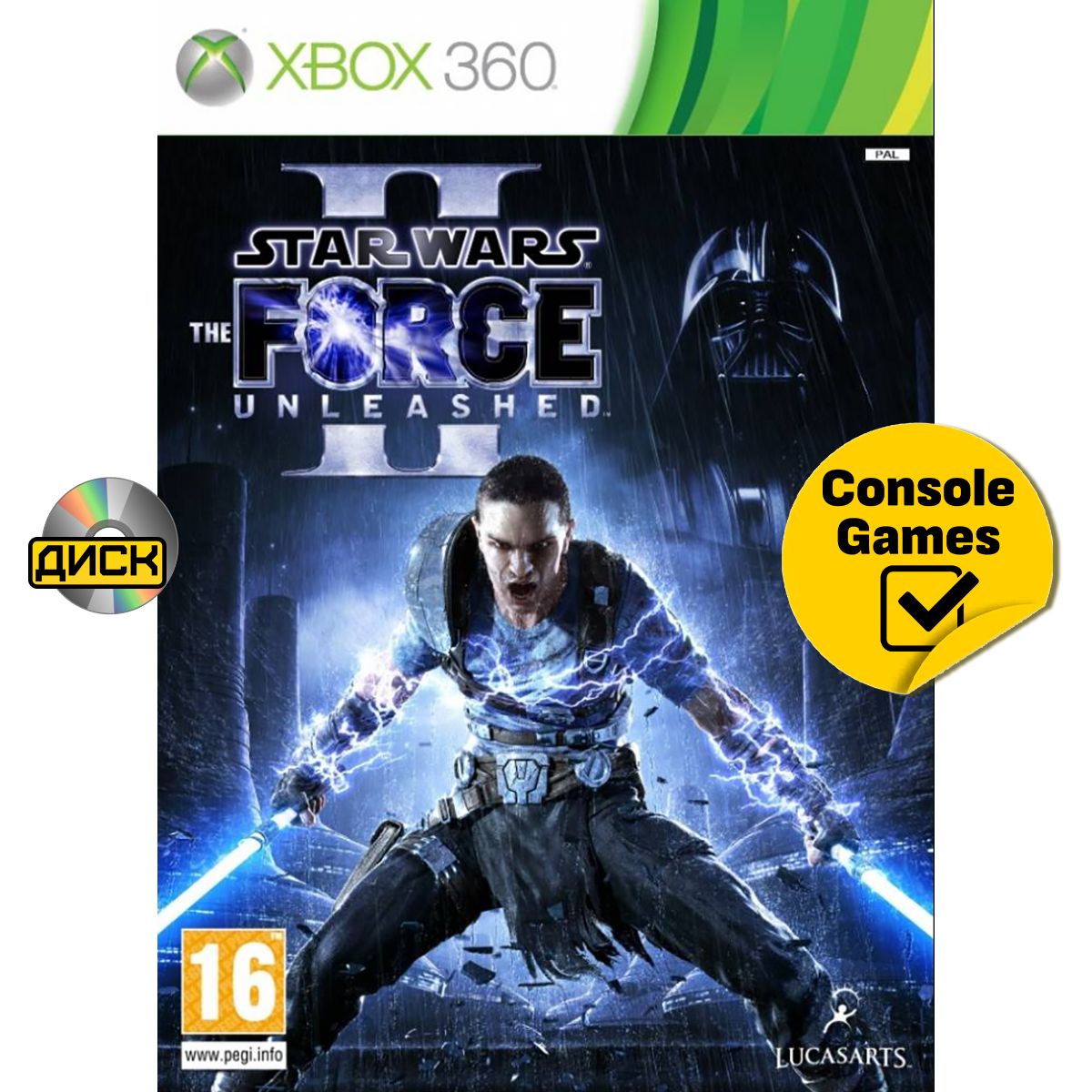 Xbox 360 Star Wars The Force Unleashed 2. Товар уцененный