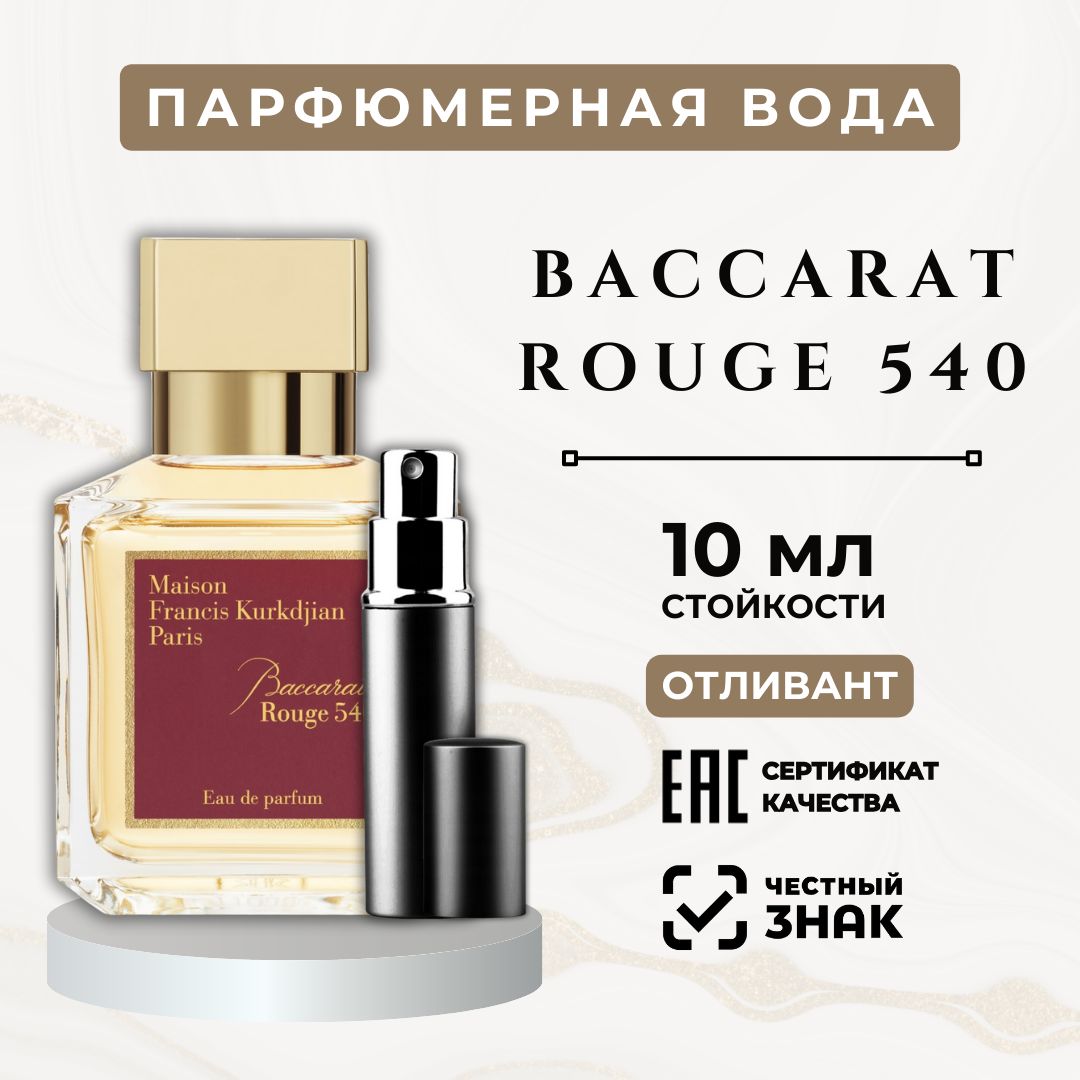 MAISON FRANCIS KURKDJIAN Вода парфюмерная Baccarat Rouge 540 10 мл