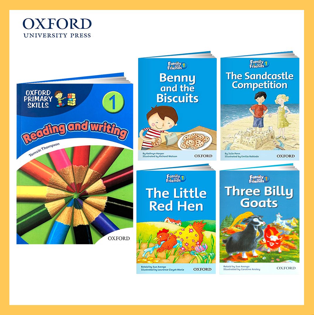 Oxford Primary Skills reading and writing 1 + Family and Friends Readers 1 - Комплект 5в1