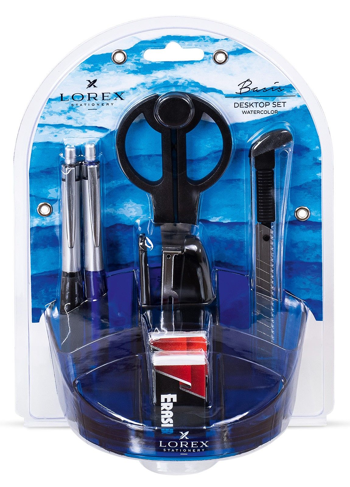 Базис набор. Канцелярский набор Lorex basis, 10 пр., синий. Настольный набор Lorex Orbit. Канцелярский набор Lorex basis, 10 пр., черный.