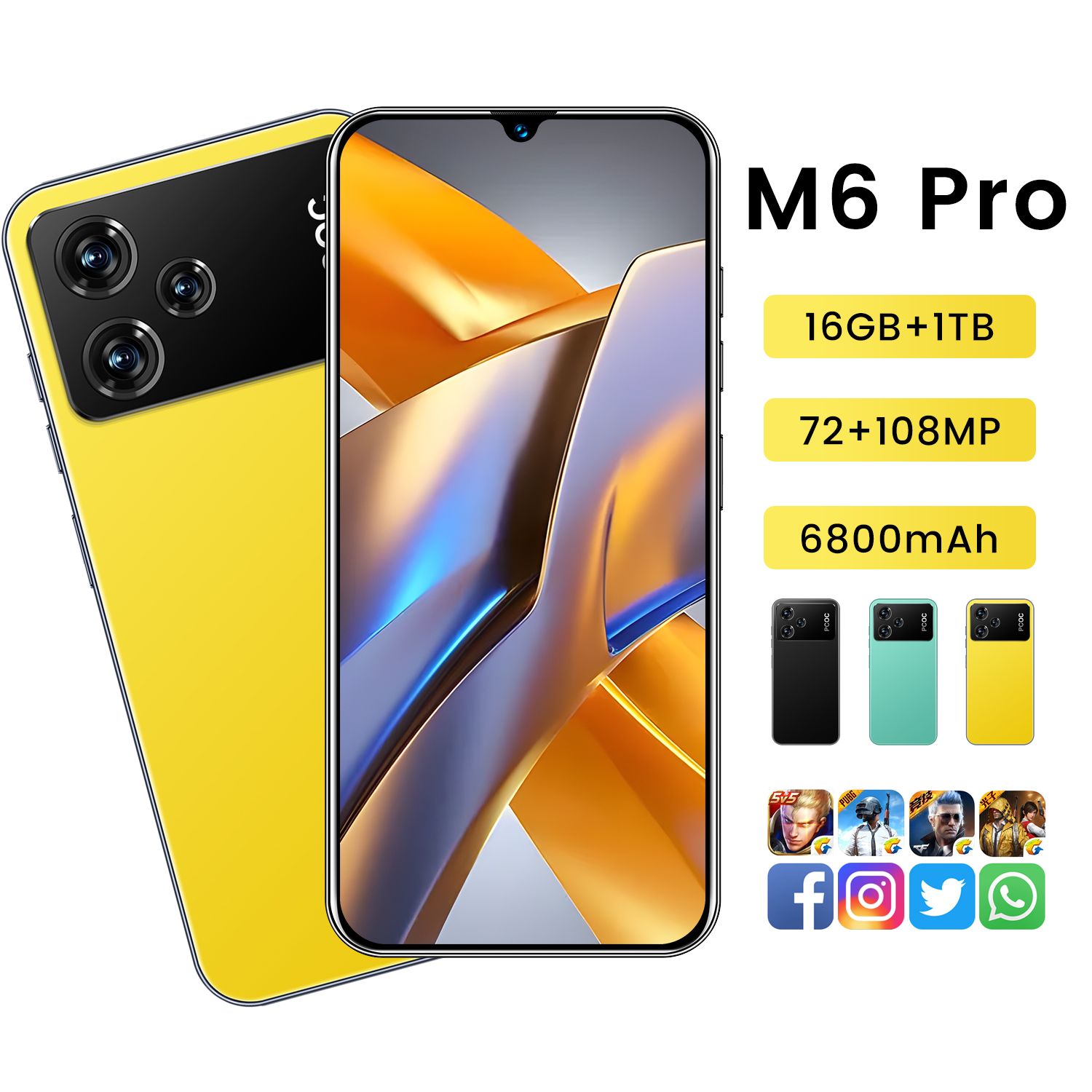 Смартфон m6 pro 12 512 гб