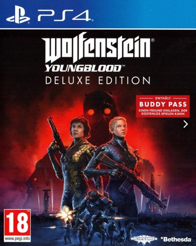 Игра Wolfenstein: Youngblood. Deluxe Edition (PlayStation 4, Немецкая версия)