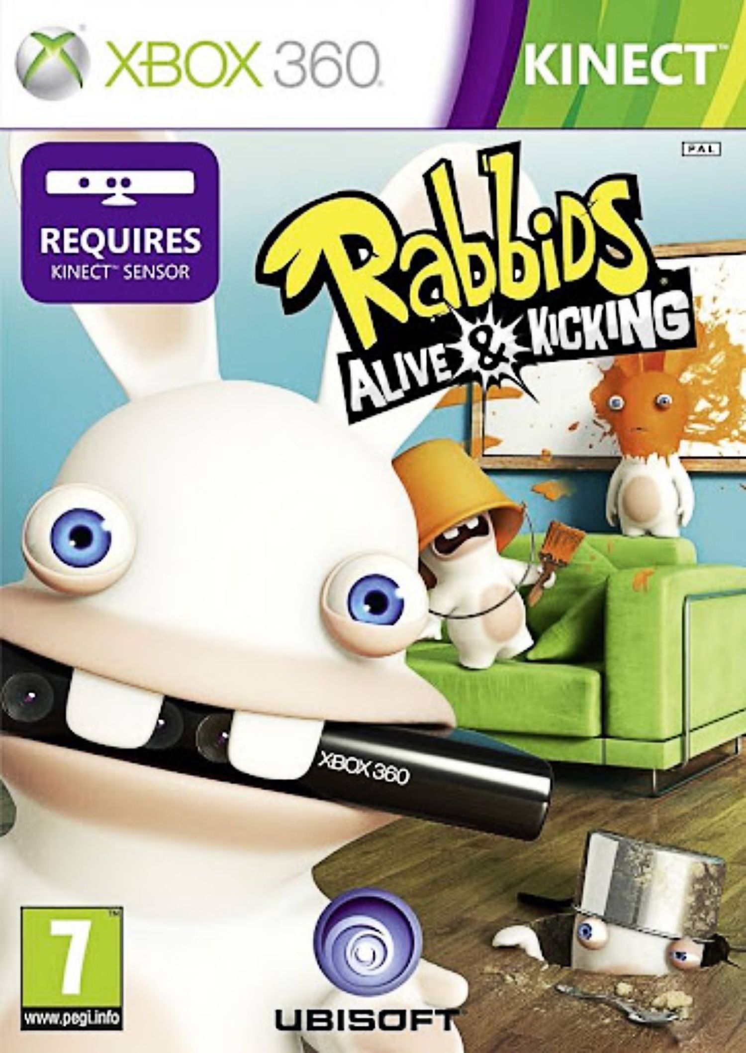 Rabbids Alive & kicking Видеоигра на диске Xbox 360. Товар уцененный