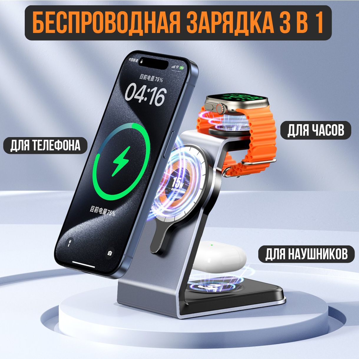 Зарядная станция для мобильных устройств Зарядка1, 22 Вт, USB Type-C, Quick  Charge, Fast Charge - купить по выгодной цене в интернет-магазине OZON  (1483562002)