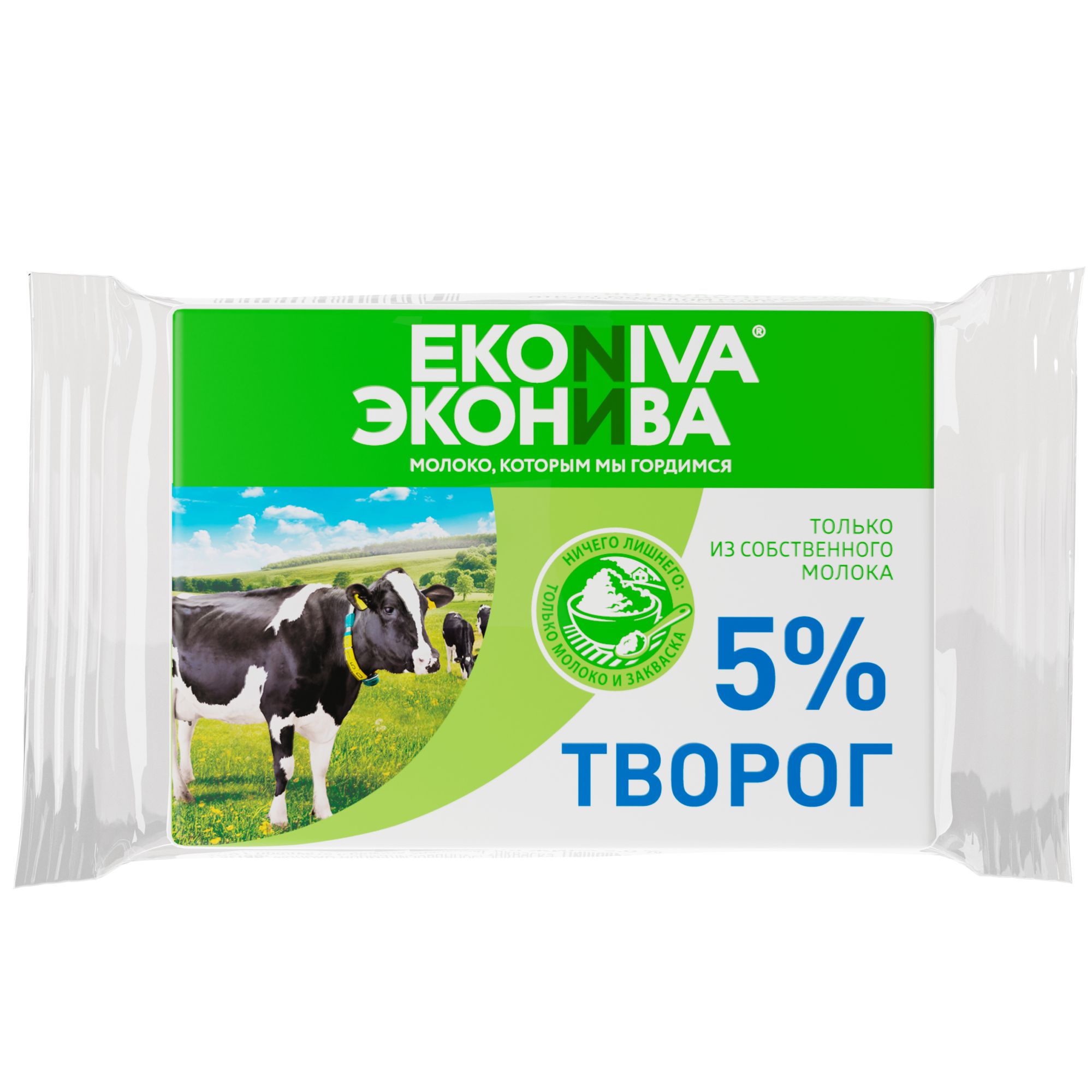 Творог мягкий ЭкоНива, 5%, 180 г