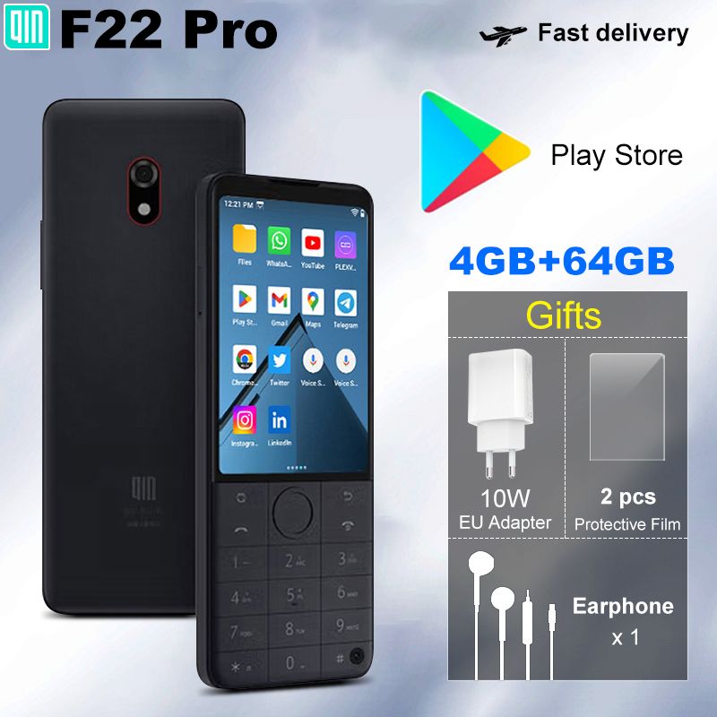 QINМобильныйтелефонF22Pro64GBPlayStore,серый