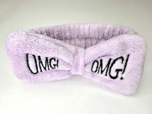 Повязка на голову косметические для уходовых процедур, фиолетовый